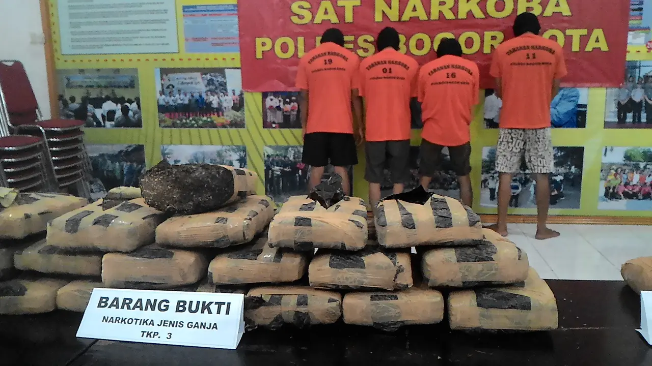 Tersangka narkoba di Bogor