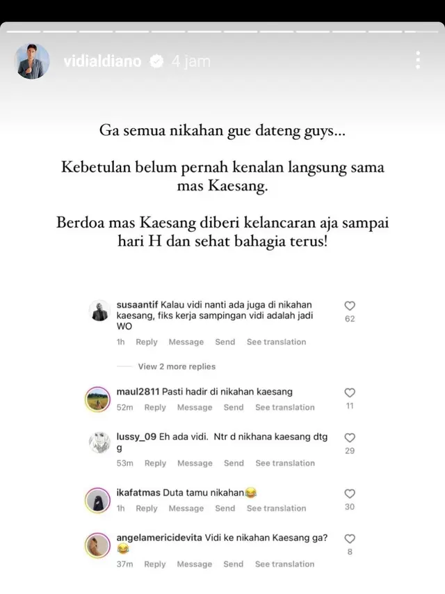 Dijuluki Duta Tamu Kondangan, Vidi Aldiano Terbebani Diminta Warganet Hadir di Pernikahan Kaesang Pangarep-Erina Gudono
