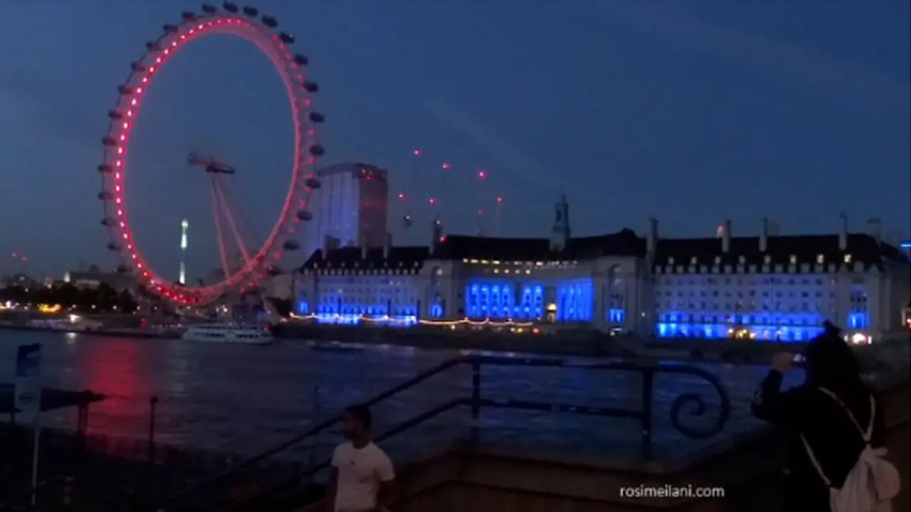 Menikmati Romantisme London Eye Saat Senja