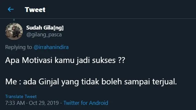 7 Motivasi Sukses Kocak ala Netizen Ini Bikin Tepuk Jidat