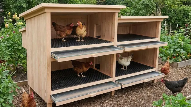 Model Kandang Ayam Tingkat Minimalis Mudah Dibersihkan/Gemini AI