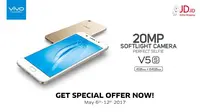 Pre-Order Vivo V5s, Smartphone dengan 20MP Kamera Depan 