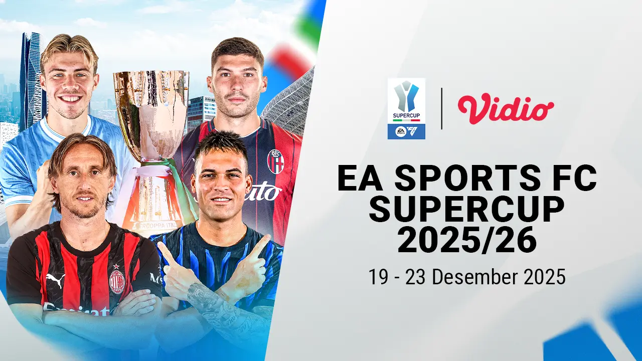Saksikan Supercoppa Italiana 2025/26 di Vidio. (dok. vidio.com)