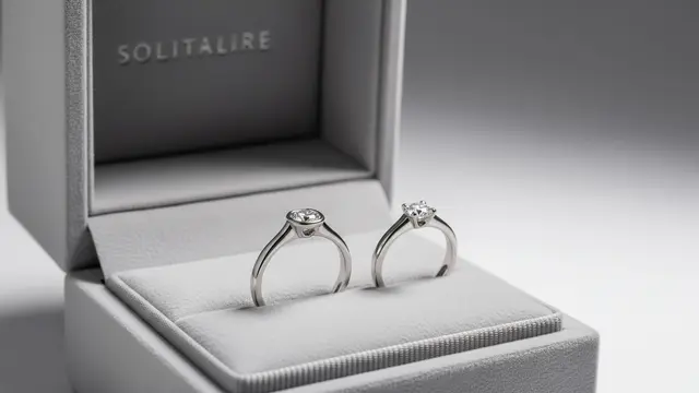 Cincin Solitaire Minimalis dengan Sentuhan Modern