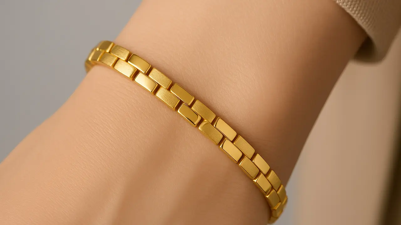 Model Gelang Tennis Emas 24 Karat 5 Gram Tanpa Batu Permata, Tampilan Ringan dan Tetap Stylish