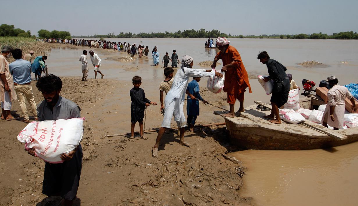 Korban Banjir Pakistan Terancam Kekurangan Air Bersih dan Penyakit