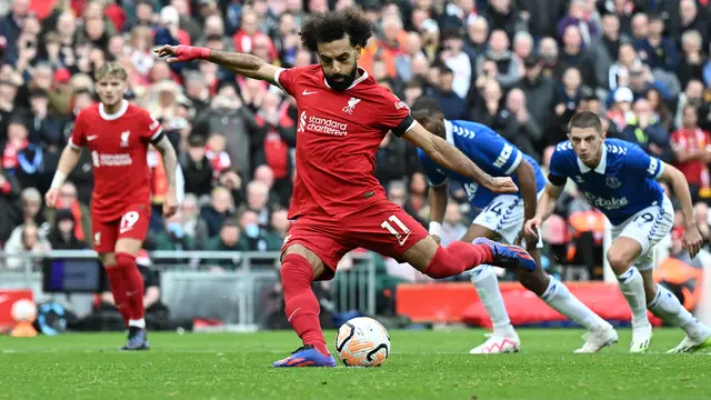 Mohamed Salah, Liverpool vs Everton, Liga Inggris