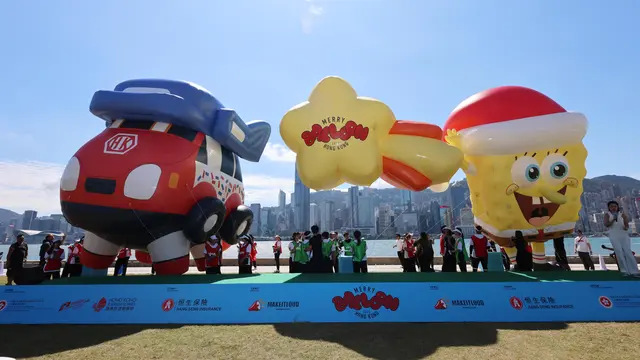 Semarak Perayaan Natal di Hong Kong, Ada Pohon Natal 20 Meter hingga Parade Balon