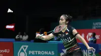 Tunggal putri Indonesia Gregoria Mariska Tunjung akan menghadapi Chen Yu Fei dari China pada laga&nbsp;perempat final Malaysia Open 2024 di Axiata Arena, Jumat, 12 Januari. (foto: PBSI)