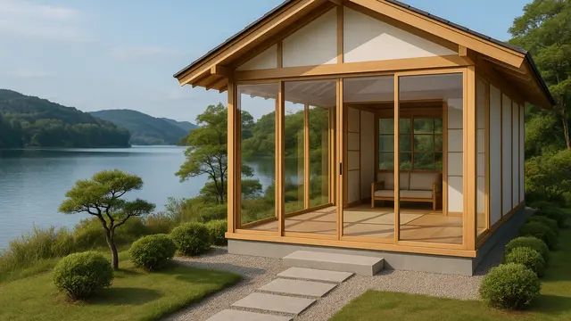 Rumah Kaca di Pinggir Danau