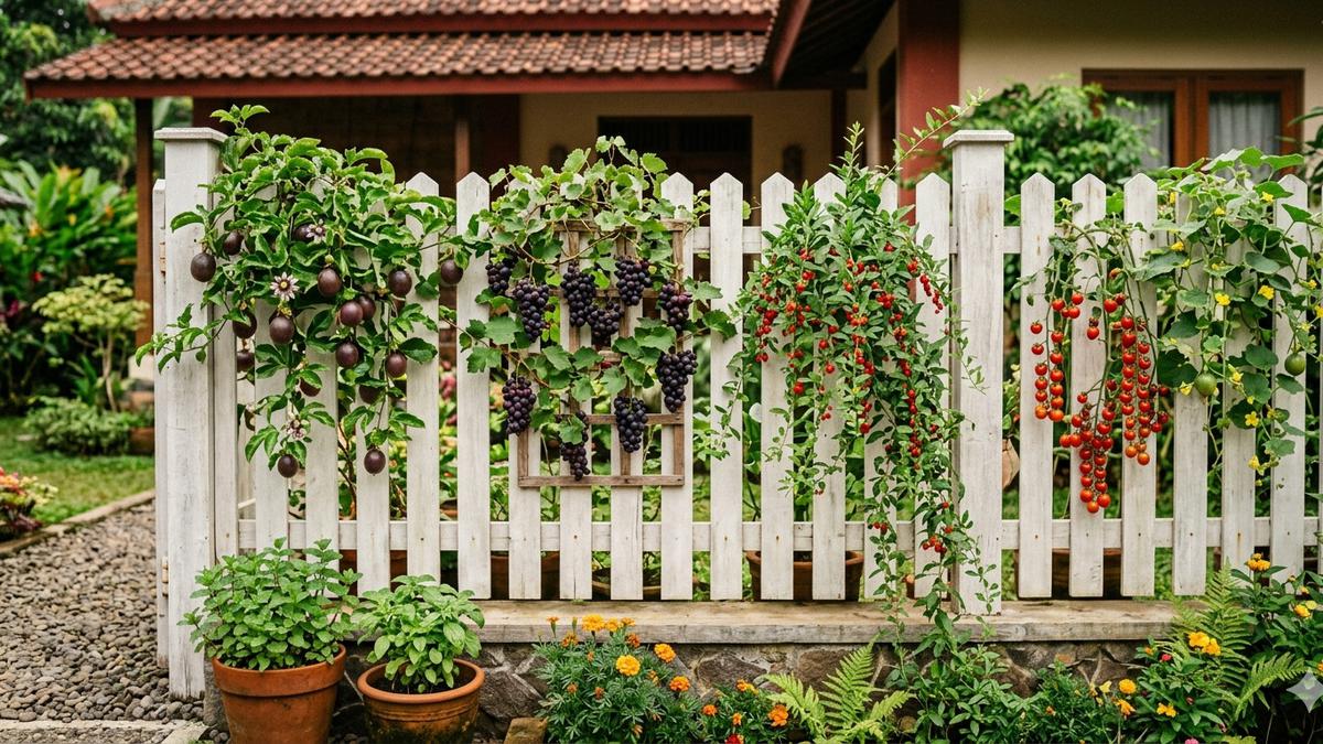 8 Tanaman Rambat Buah yang Cocok Ditanam Menggantung di Pagar Rumah: Estetika dan Panen Segar