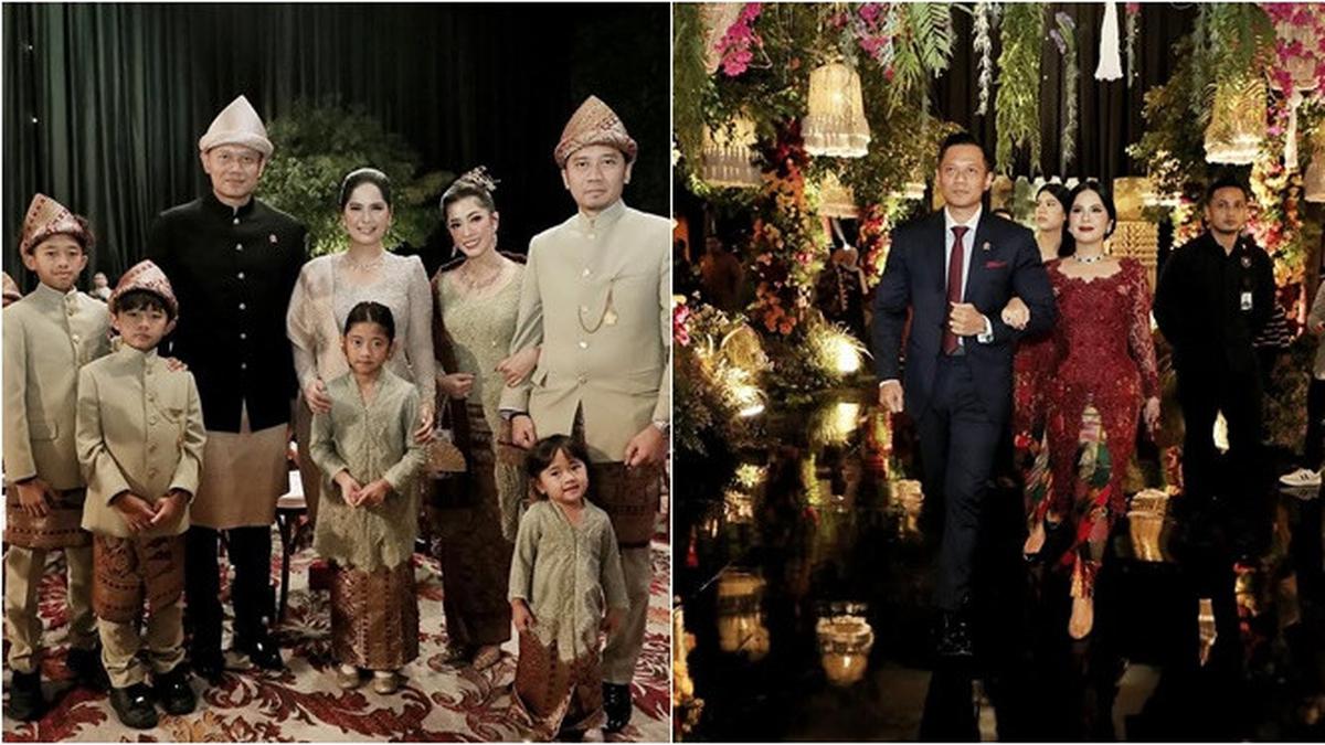 6 Potret Annisa Pohan dan AHY di Rangkaian Pernikahan Rasyid Rajasa, Tampil Elegan