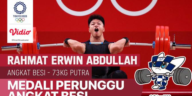 VIDEO: Angkat Besi Kembali Sumbang Medali di Olimpiade Tokyo 2020, Rahmat Erwin Abdullah Raih Perunggu