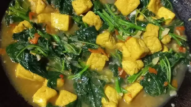 Tumis Bayam Tahu