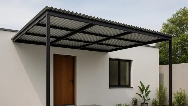 Model Kanopi Teras Depan Rumah/Ilustrasi gambar AI
