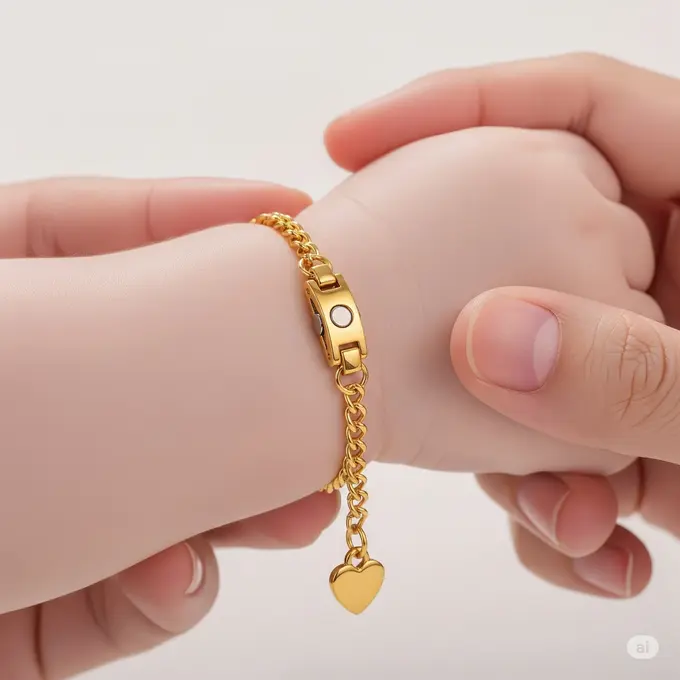 Gelang Magnetik Rantai Pendek