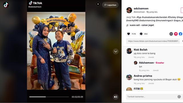 Komedian Adul Lamar Sang Kekasih, Benarkan Sudah Cerai dari Istri Sebelumnya