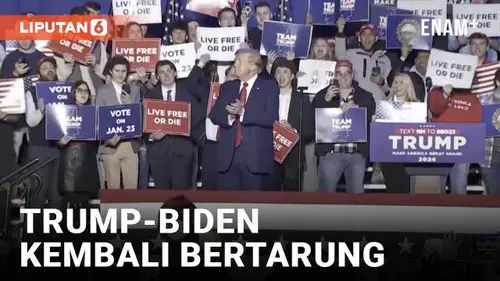 VIDEO: Trump-Biden Kembali Beradu di Dalam Pilpres 2024
