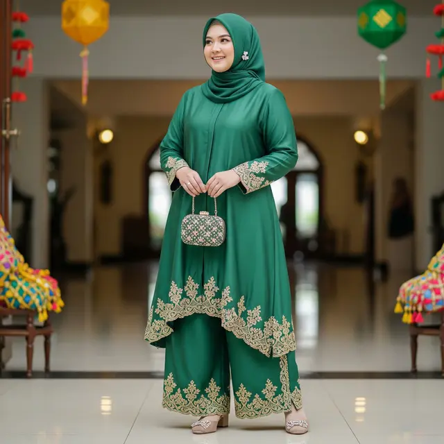 Model One Set untuk Wanita Bertubuh Gemuk (Gemini AI)