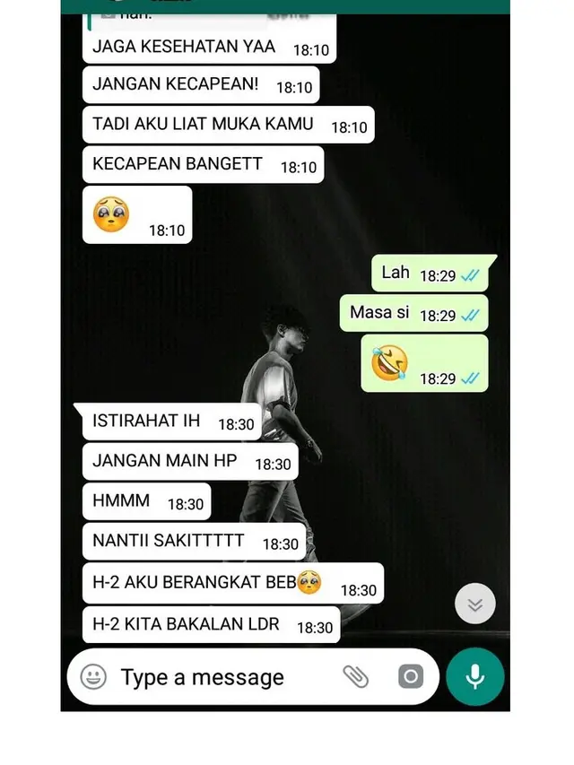6 Chat ke Gebetan Bilang 'Jaga Kesehatan' Ini Bikin Senyum Tipis