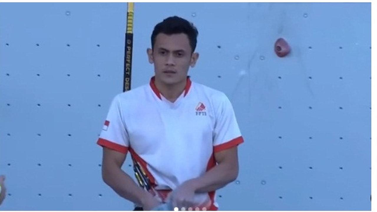 6 Potret Veddriq Leonardo, Atlet Panjat Tebing Indonesia yang Pecahkan Rekor Dunia