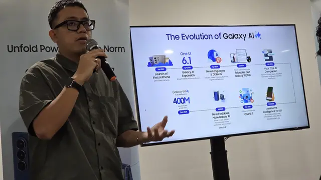 MX Product Marketing Senior Manager Samsung Electronics Indonesia, Ilham Indrawan di workshop 'Explore Galaxy Way Trip' di Pulau Jeju, Korea Selatan. Liputan6.com/Iskandar