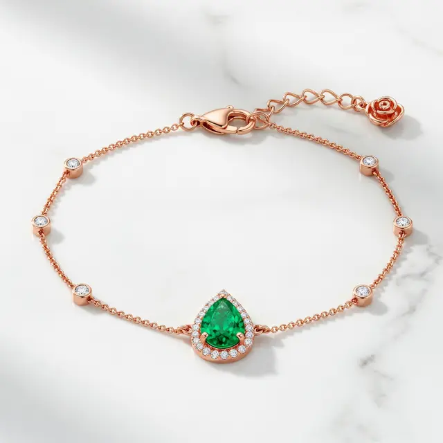 9 Model Gelang Emas Kombinasi Batu Zamrud Favorit Kolektor
