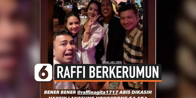 VIDEO: Viral, Raffi Ahmad Berkerumun Tanpa Masker Usai Divaksin Covid-19
