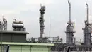 Suasana Sungai Kenawang Gas Plant di desa Kali Berau, Bayung Lencir, Kabupaten Musi Banyuasin, Sumatera Selatan, Sabtu (9/2). Sungai Kenawang Gas Plant merupakan salah satu fasilitas produksi di WK Jambi Merang. (Liputan6.com/Helmi Fithriansyah)