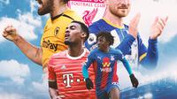 Ilustrasi - Alexis Mac Allister, Ruben Neves, Eberechi Eze, Ryan Gravenberch (Bola.com/Decika Fatmawaty)