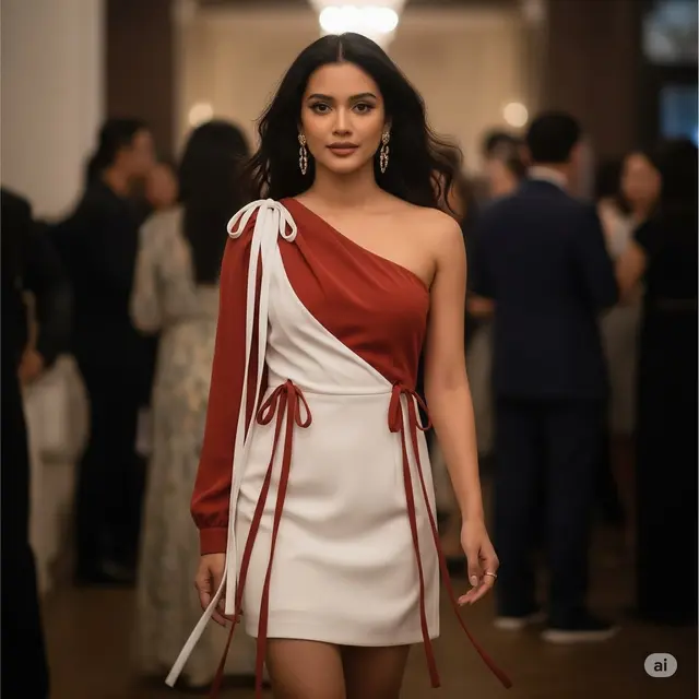One Shoulder Mini Dress Sporty