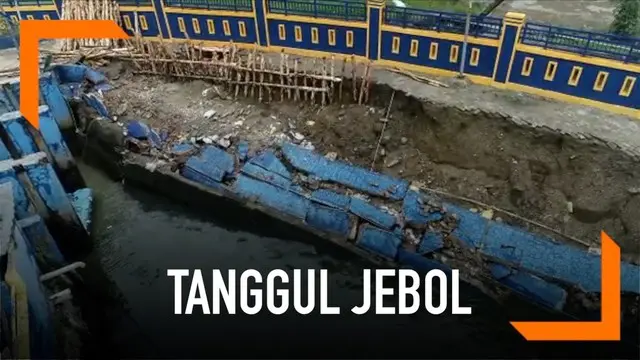 VIDEO: Tanggul Pompa Dewa Ruci Jebol, Cilincing Terancam Banjir