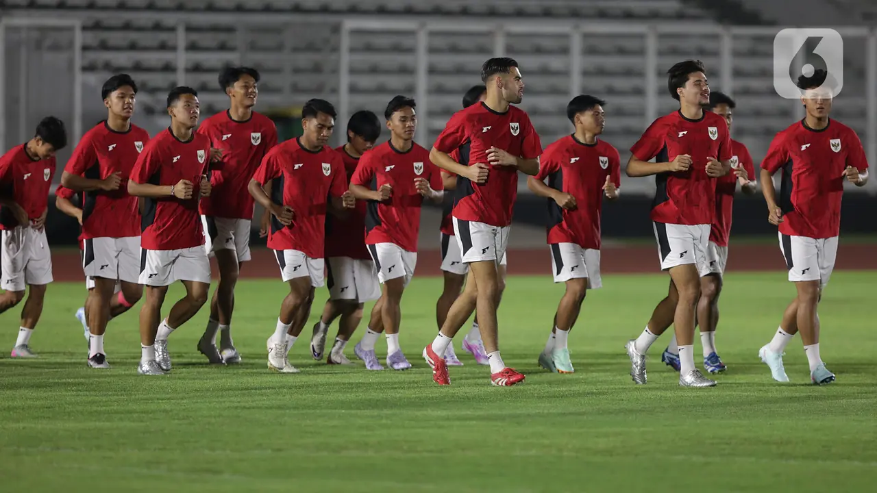 Latihan Akhir Timnas Indonesia Jelang Hadapi Lawan di ASEAN U-23 Championship 2025