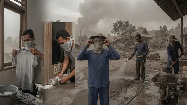 5 Cara Lindungi Diri dari Abu Vulkanik Tanpa Masker, Panduan Darurat Keselamatan saat Erupsi