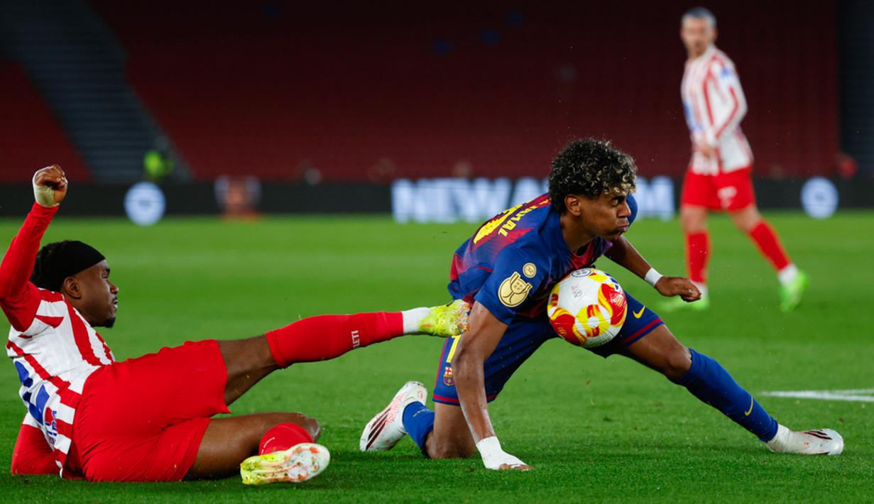 Sayangnya, kemenangan ini tidak cukup mengantar Blaugrana ke final karena mereka kalah agregat 3-4. (AP Photo/Joan Monfort)