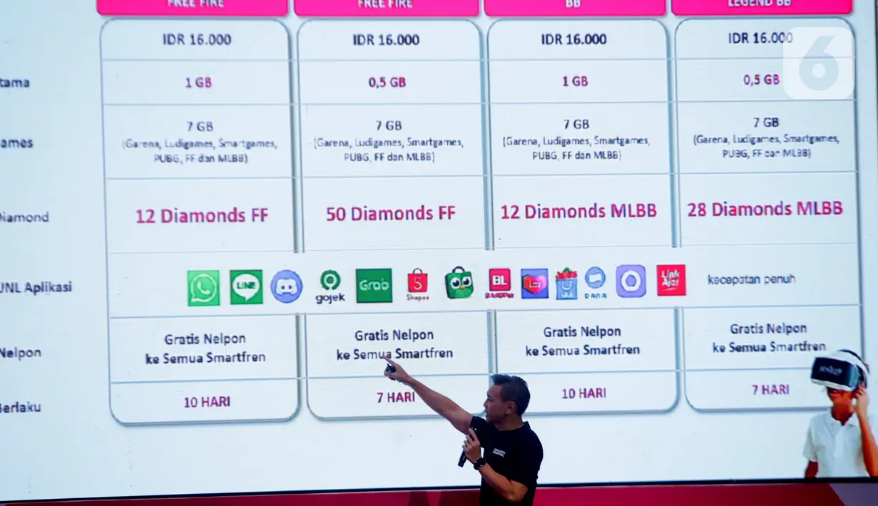 VP Strategic Partnership & Device Initiatives Smartfren Fredy Lo memberi paparan dalam peluncuran kartu perdana gaming untuk mendukung perkembangan esports di Indonesia di Jakarta, Kamis (2/5/2022). Smartfren meluncurkan Kartu Perdana Gaming dan turnamen Scouting Ground untuk mendapatkan talenta e-sport baru di Indonesia sekaligus bundling program dengan pabrikan smartphone Infinix. (Liputan6.com/HO/Agus)