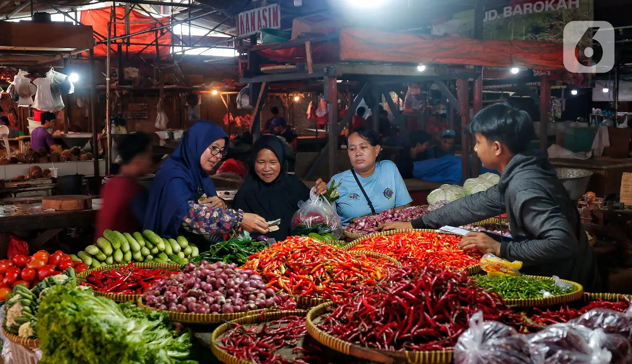 Di mana Indeks Harga Konsumen (IHK) di bulan Juni 2023 sebesar 115, naik dari level IHK di Mei 2023 yang sebesar 114,84. (Liputan6.com/Angga Yuniar)