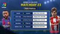 Link Live Streaming Liga Spanyol 2021/2022 Matchday 23 di Vidio, 5-8 Februari 2022. (Sumber : dok. vidio.com)