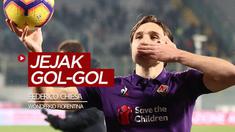 Berita video mengetahui jejak gol-gol Federico Chiesa, wonderkid Fiorentina yang dikabarkan diinginkan Juventus.