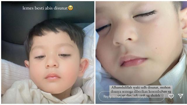 6 Potret Syaki Anak Nadya Mustika Disunat, Keberadaan Dua Ayah dan Ibu Jadi Sorotan