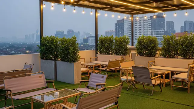 Desain Halaman Belakang Rumah Jadi Tempat Ngopi ala Cafe