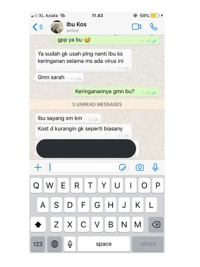 6 Chat Ibu Kos Terlalu Baik Ini Bikin Penghuni Jadi Betah