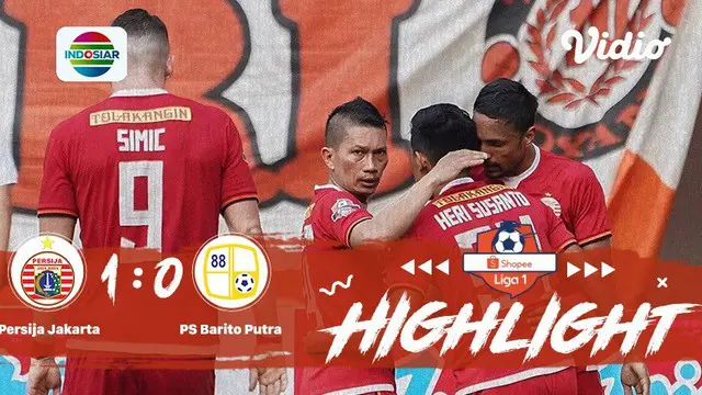 Laga lanjutan #shopeeliga1, #Persija vs #Barito pada hari senin malam (23/09/2019) berakhir  dengan skor 1-0