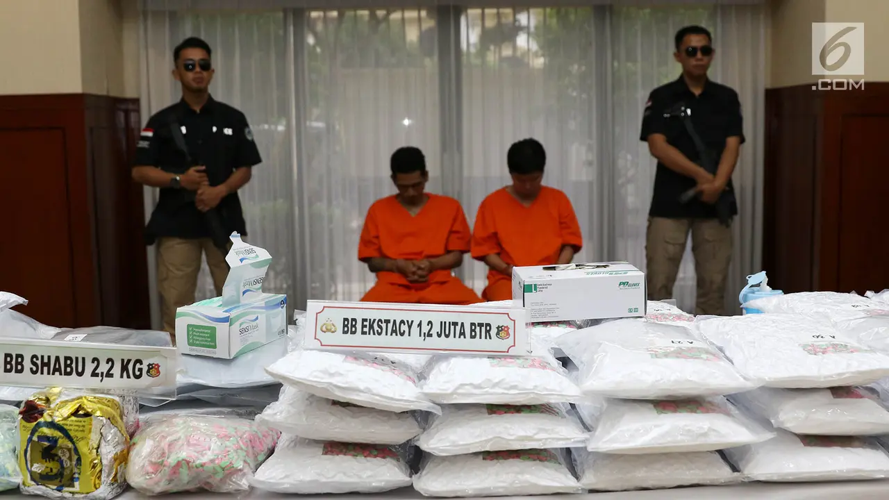 Kapolri dan Menkeu Rilis 1,2 Juta Butir Pil Ekstasi Asal Belanda