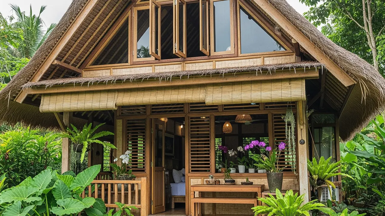 Desain Rumah Mungil Cantik dengan Nuansa Tropis