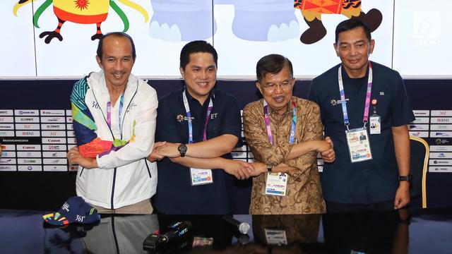 Ditemani Ketua Inasgoc, JK Tinjau Media Center Asian Games 2018