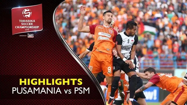 Video highlights TSC 2016 antara Pusamania Borneo FC vs PSM Makassar Cronus yang berakhir dengan skor 4-1 di Stadion Segiri, Samarinda