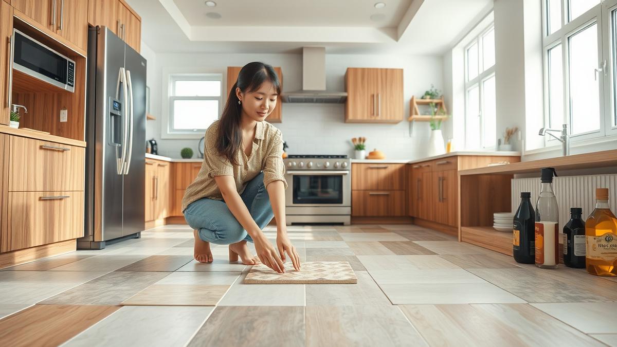 11 Inspirasi Lantai Dapur Aesthetic yang Tahan Lama dan Menawan