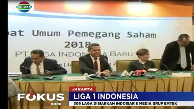 Usai mengadakan rapat umum pemegang saham di Hotel Sultan Jakarta, selama 4 jam Berlinton Siahaan selaku Direktur Utama PT Liga Indonesia baru, mengumumkan kick off Liga Satu Indonesia tahun 2018.