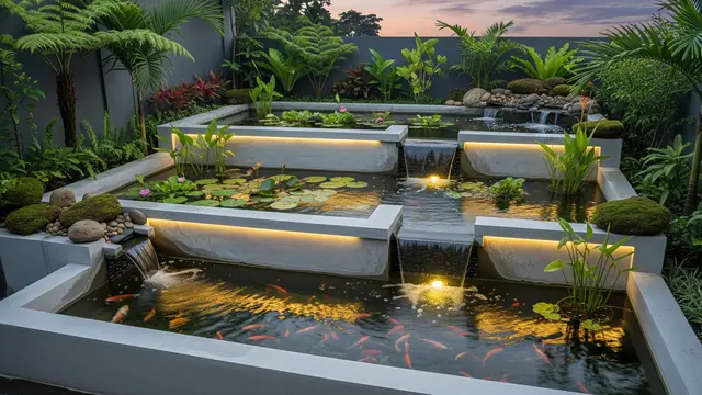 Desain Kolam Ikan Mini dari Bak Semen yang Kuat dan Tahan Lama/Ilustrasi AI